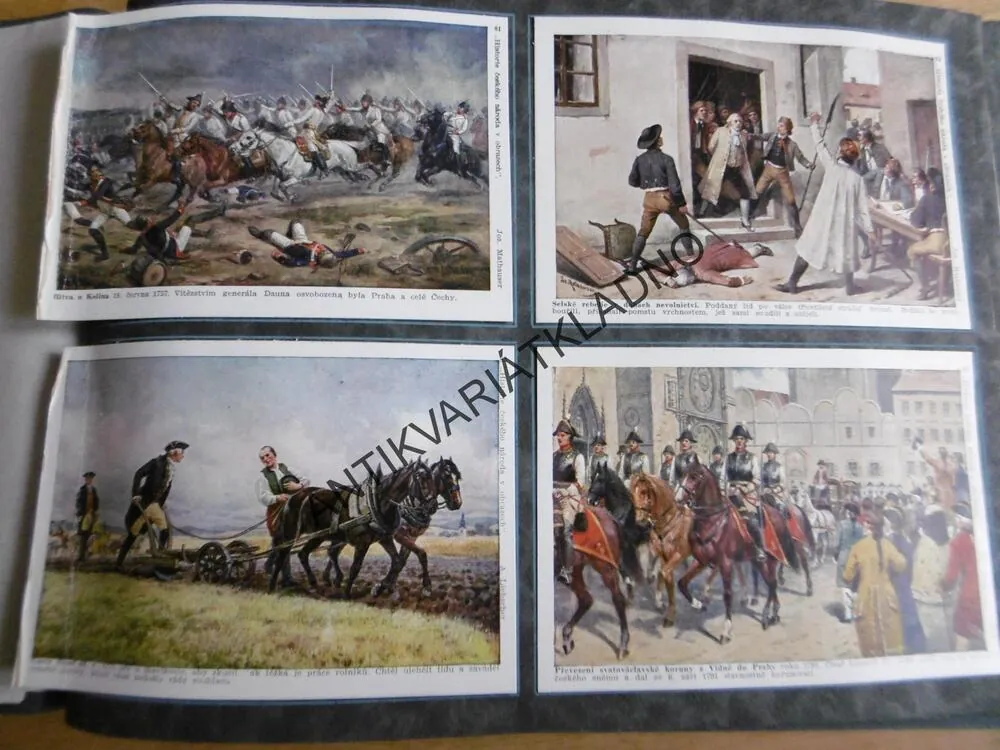 VDĚČNÉMU NÁRODU, HISTORIE ČESKÉHO NÁRODA V OBRAZECH, BROŽÍK, ČERNÝ AJ.