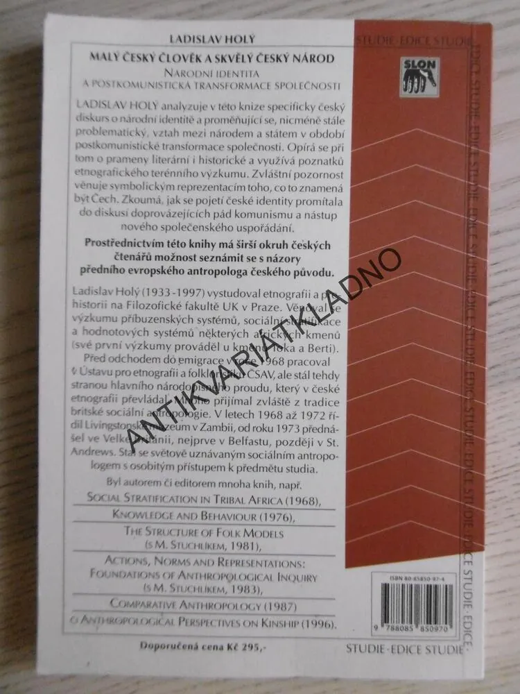 MALÝ ČESKÝ ČLOVĚK A VELKÝ ČESKÝ NÁROD, LADISLAV HOLÝ, **an