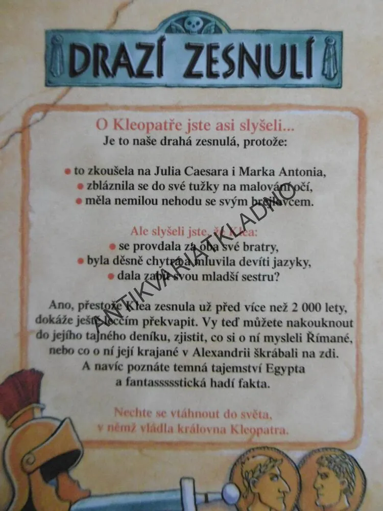 KLEOPATRA A JEJÍ KOBRA, DRAZÍ ZESNULÍ, MARGARET SIMPSONOVÁ, PHILIP REEVE, **an