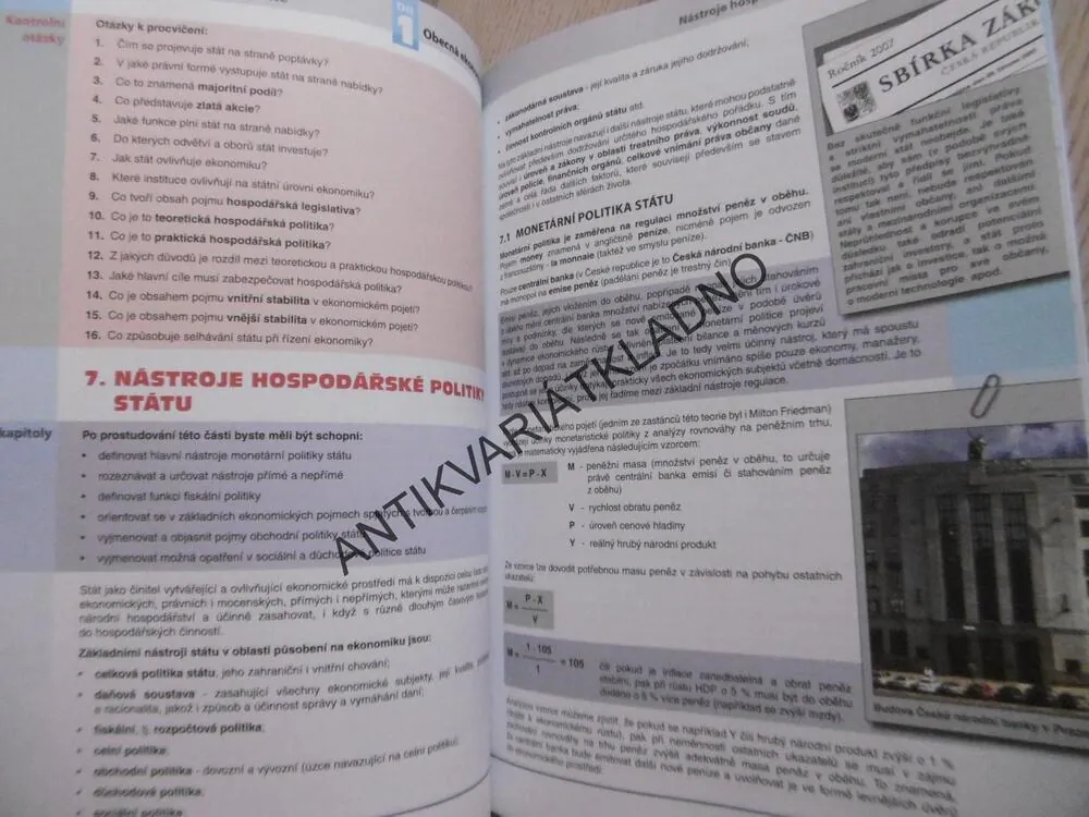 EKONOMIE NEJEN K MATURITĚ, MATURITA, 1. OBECNÁ EKONOMIE