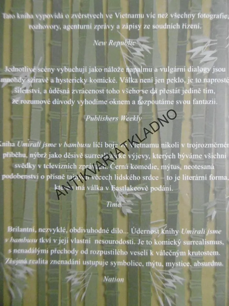 UMÍRALI JSME V BAMBUSU, WILLIANM EASTLAKE, **an