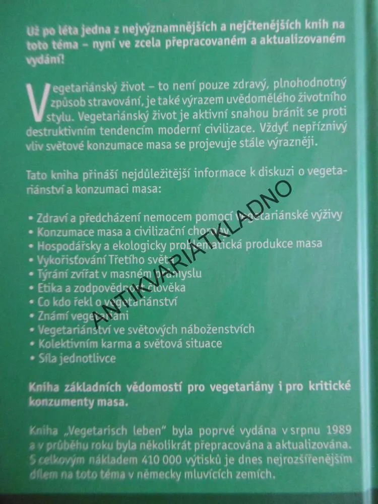 VEGETARIÁNSKÝ ŽIVOT, ARMIN RISI, RONALD ZÜRRER, **an