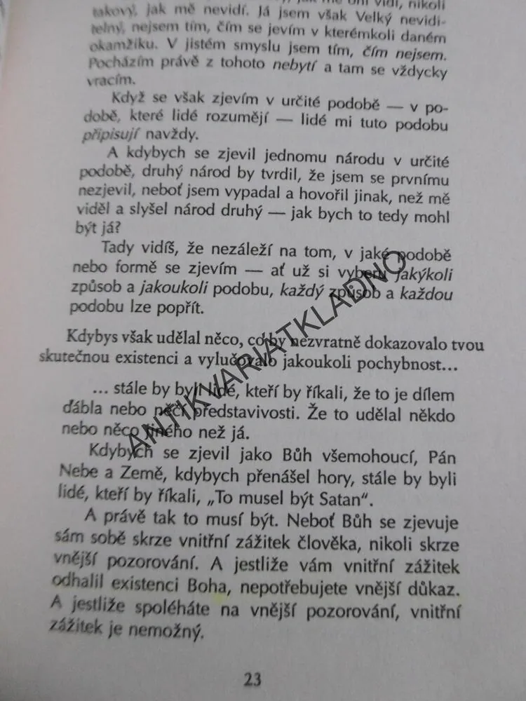 HOVORY S BOHEM NEOBVYKLÝ DIALOG, NEALE DONALD WALSCH, **an