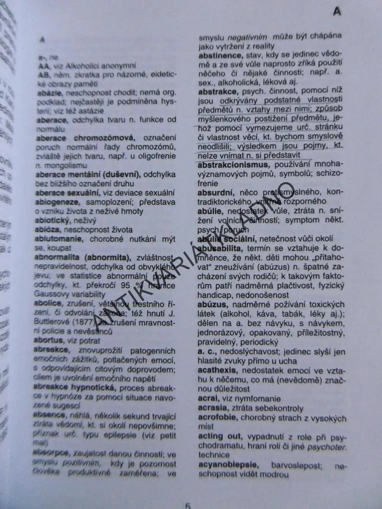 PSYCHOLOGICKÝ SLOVNÍK, PAVEL HARTL, **an