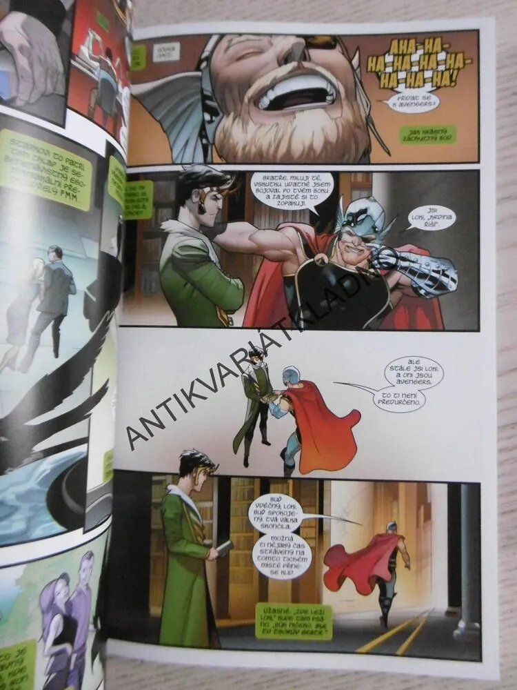 LOKI, BŮH, KTERÝ SPADL NA ZEMI,  KOMIKS MARVEL, **an