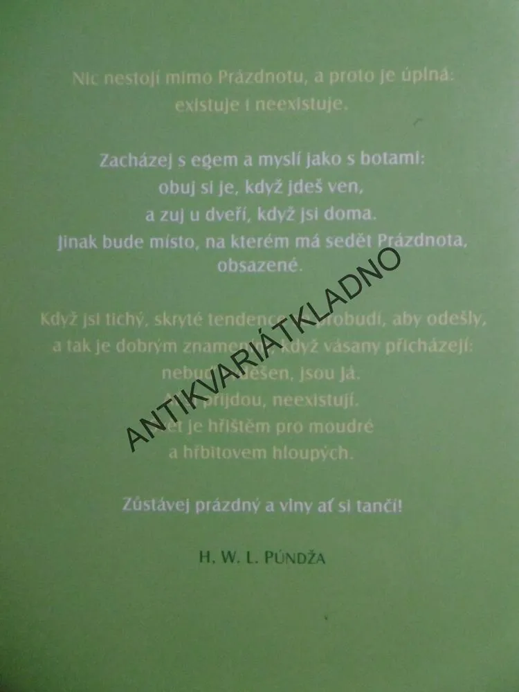 SRDCE, KTERÉ TANČÍ, H. W. L. PÚNDŽA, **an