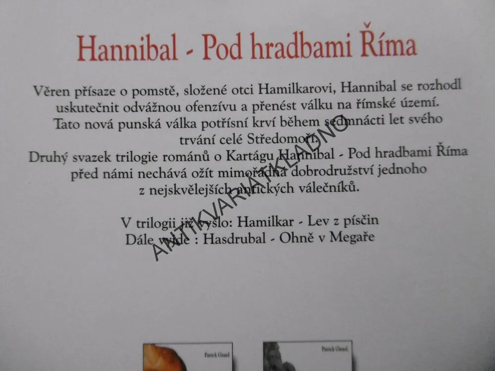 HAMILKAR, HANNIBAL, HASDRUBAL, 1-3, PATRICK GIRARD, **an