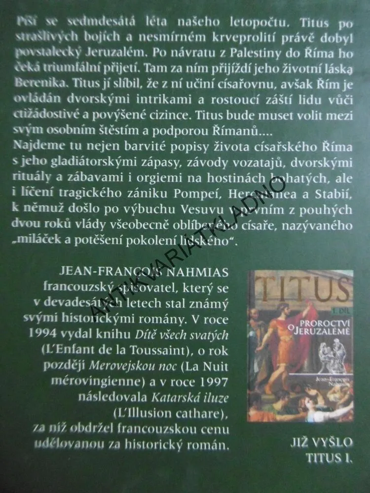 TITUS, 1-2, JEAN-FRANCOIS NAHMIAS, **an