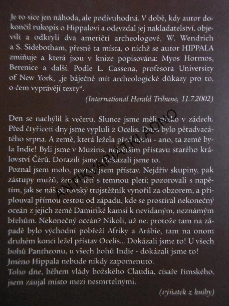 HIPPALOS, KAMIL V.ZVELEBNIL, **an