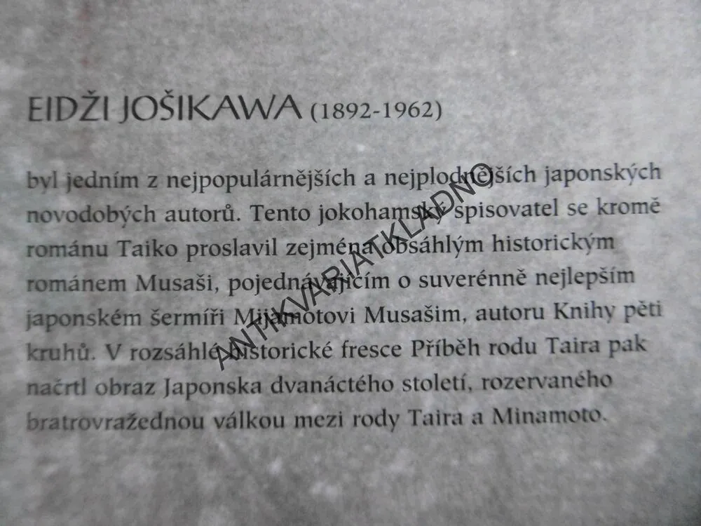 TAIKO, EIDŽI JOŠIKAWA,  **an
