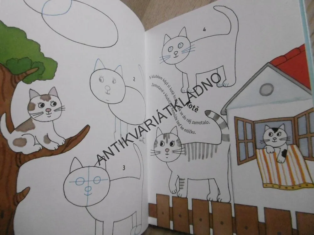 KRESLÍME ZVÍŘÁTKA KOLEM NÁS, KROK ZA KROKEM,