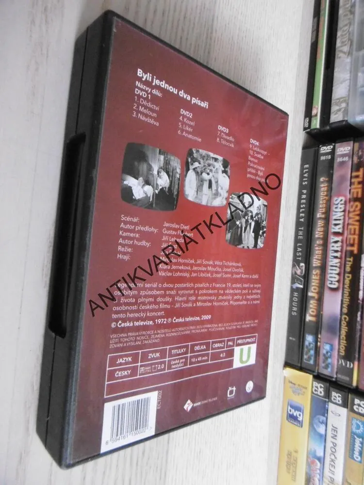 BYLI JEDNOU DVA PÍSAŘI, DÍL 1-10., DVD FILM 4 X