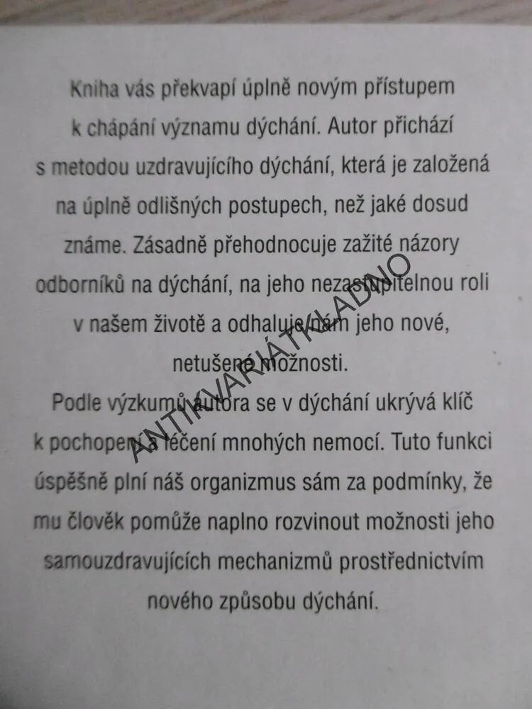 VZLYKAVÉ DÝCHÁNÍ PRO ZDRAVÍ, J. G. VILUNAS, **an