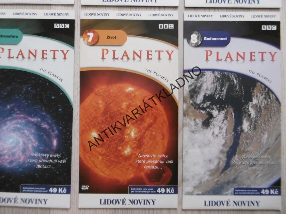 PLANETY, 1-8, BBC, DVD FILM DOKUMENT