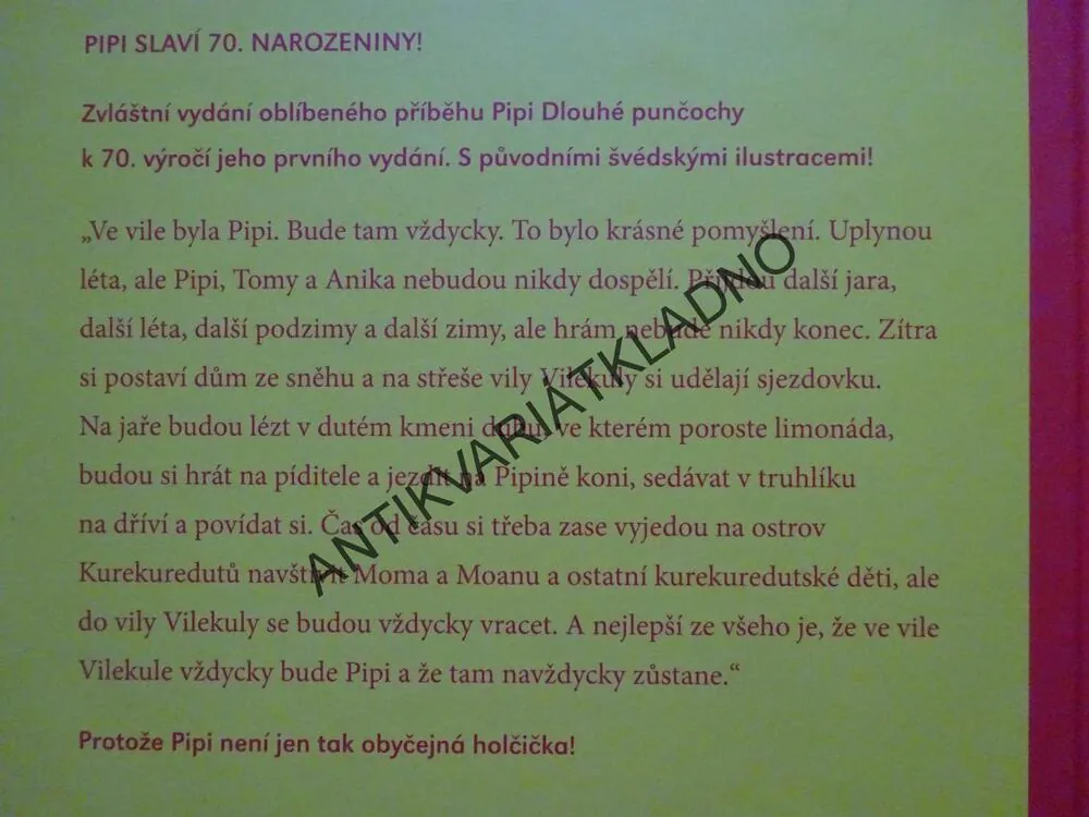PIPI DLOUHÁ PUNČOCHA, ASTRID LINDGRENOVÁ, INGRID VANG NYMANOVÁ, **an
