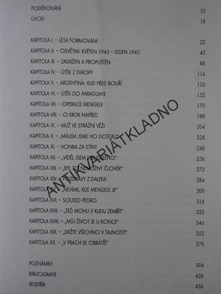 MENGELE, ANDĚL SMRTI, ÚPLNÝ ŽIVOTNÍ PŘÍBĚH, G.L.POSNER, J. WARE,**an