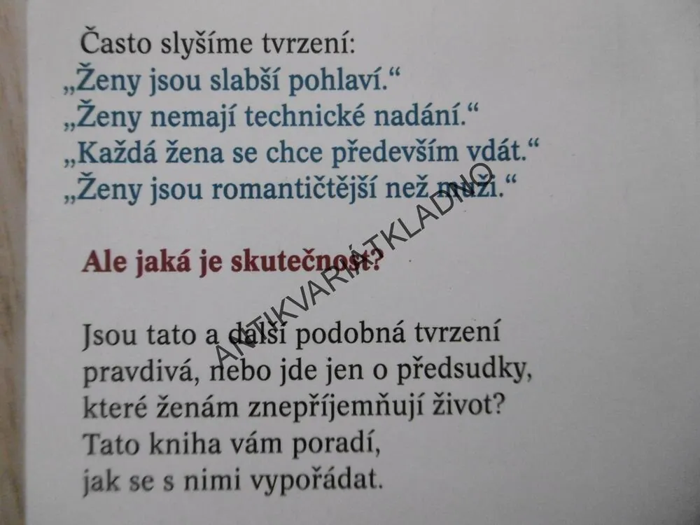 CO SE O ŽENÁCH ŘÍKÁ A JAKÁ JE PRAVDA, EVA SINGEROVÁ, **an