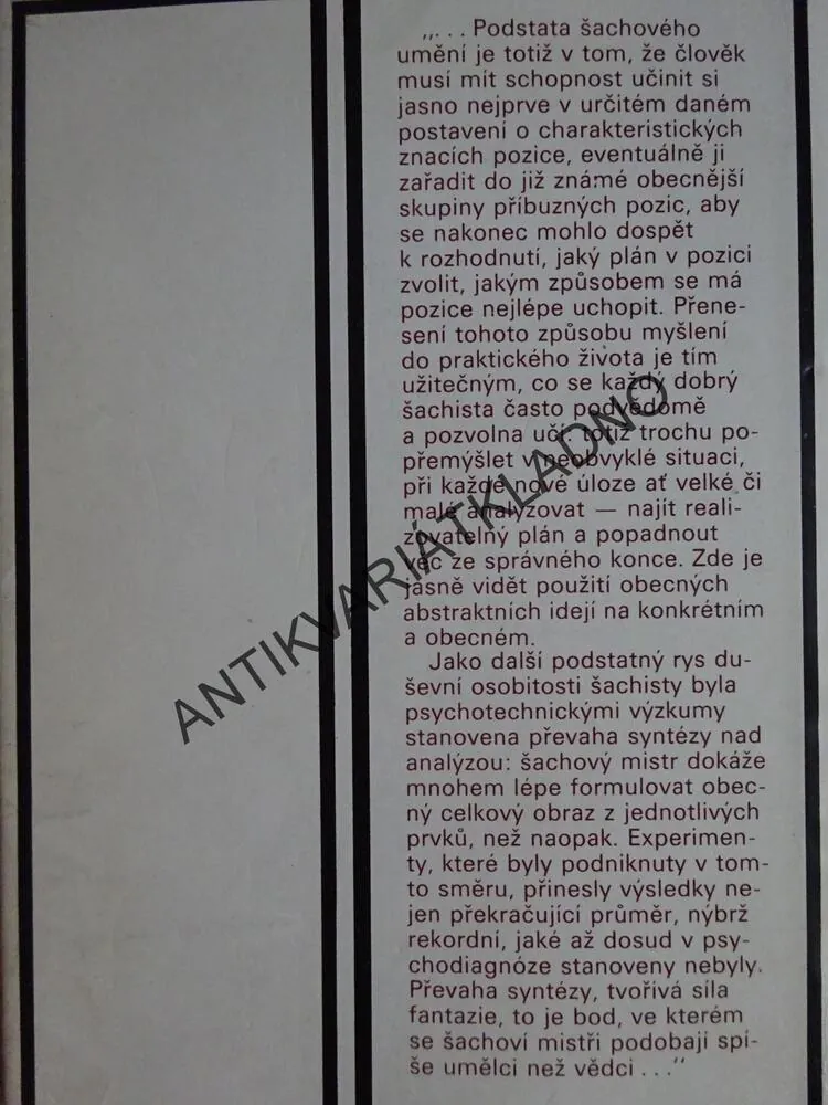 RICHARD RÉTI, ŠACHOVÝ MYSLITEL, JAN KALENDOVSKÝ, **an