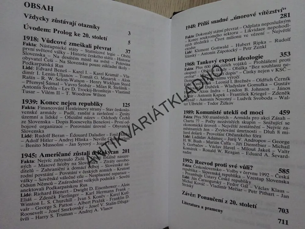 OSUDOVÉ OKAMŽIKY ČESKOSLOVENSKA, 1918-1992, KAREL PACNER, **an