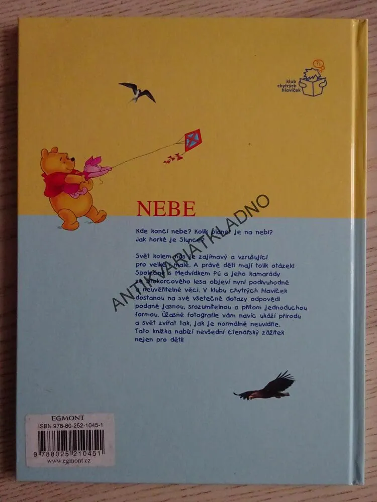 MOJE PRVNÍ KNIHA NEBE S MEDVÍDKEM PÚ A JEHO PŘÁTELI, MEDVÍDEK PÚ, WALT DISNEY, **an