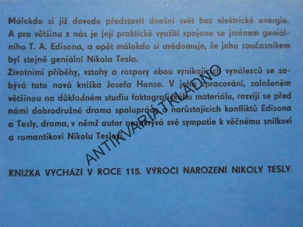 TAJEMSTVÍ MYSU WARDENCLYFF, JOSEF HONS, **an