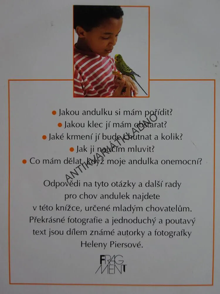 BYDLÍ S NÁMI ANDULKA, HELENA PIERSOVÁ, **an