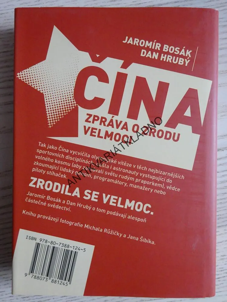ČÍNA, JAROMÍR BOSÁK, DAN HRUBÝ, **an