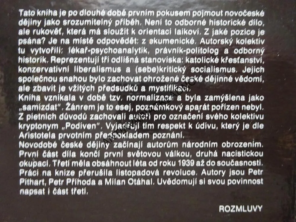 PODIVEN - ČEŠI V DĚJINÁCH NOVÉ DOBY, **an