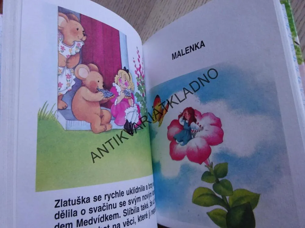 SNĚHURKA A SEDM TRPASLÍKŮ, ZLATUŠKA A TŘI MEDVĚDI, HONBA ZA POKLADEM, MALENKA, MINIPOHÁDKY, **an