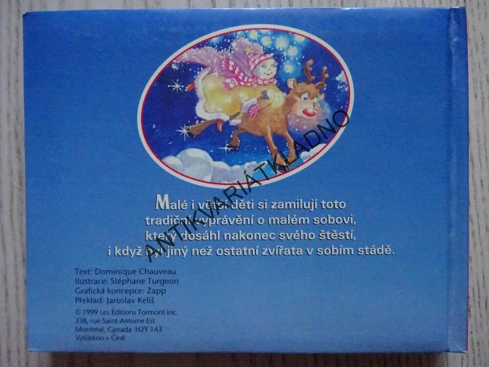 SANTA CLAUSŮV MALÝ SOB S ČERVENÝM NOSEM, **an