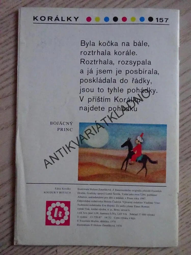 KORÁLKY 157 - KOCOUR V BOTÁCH, HELENA ZMATLÍKOVÁ