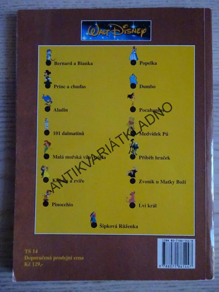 101 DALMATINŮ, WALT DISNEY, **an
