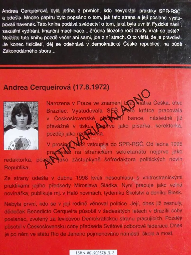 REPUBLIKÁNI, ŠOKUJÍCÍ ODHALENÍ, ANDERA CERQUEIROVÁ, **an