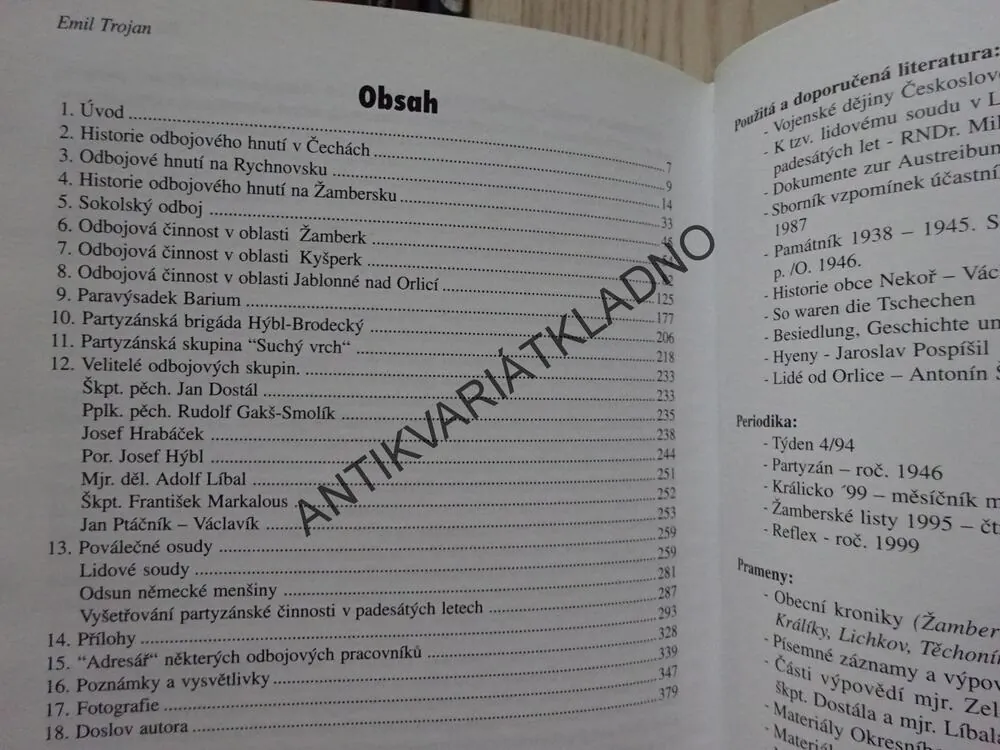 TAK PŘÍSAHALI..., EMIL TROJAN, **an