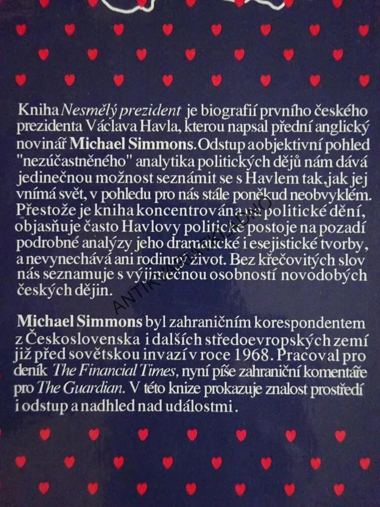 NESMĚLÝ PREZIDENT, MICHAEL SIMMONS, **an