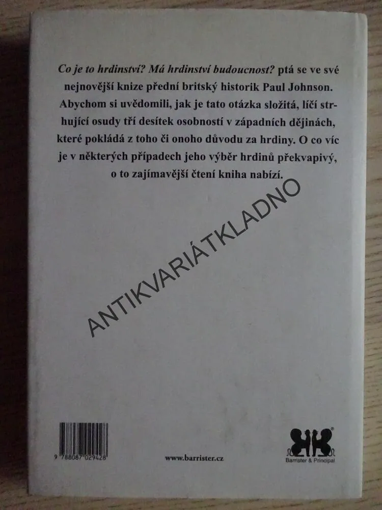 HRDINOVÉ, PAUL JOHNSON, **an
