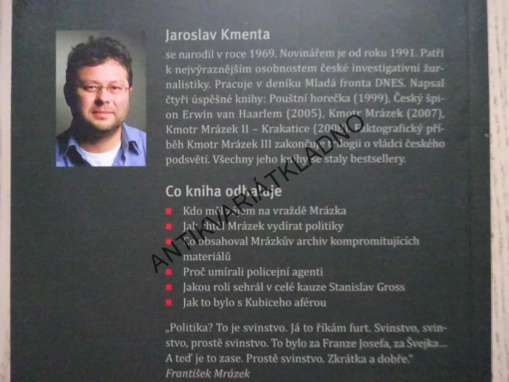 KMOTR MRÁZEK, 3., JAROSLAV KMENTA, VÁLKA KMOTRŮ, **an