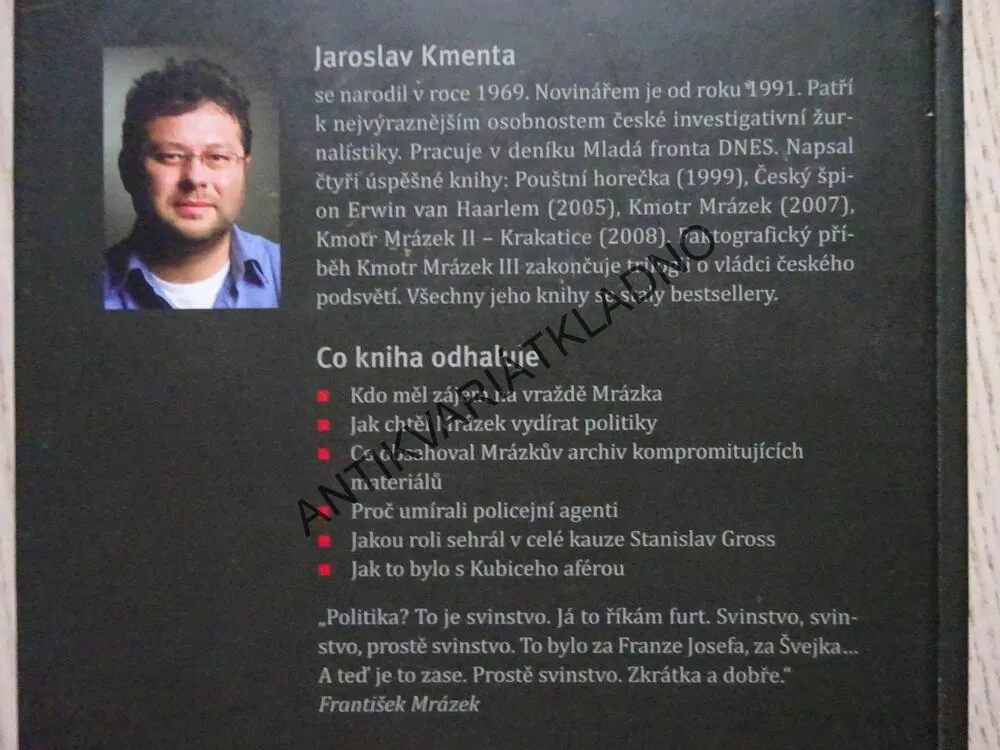 KMOTR MRÁZEK, 3., JAROSLAV KMENTA, VÁLKA KMOTRŮ, **an