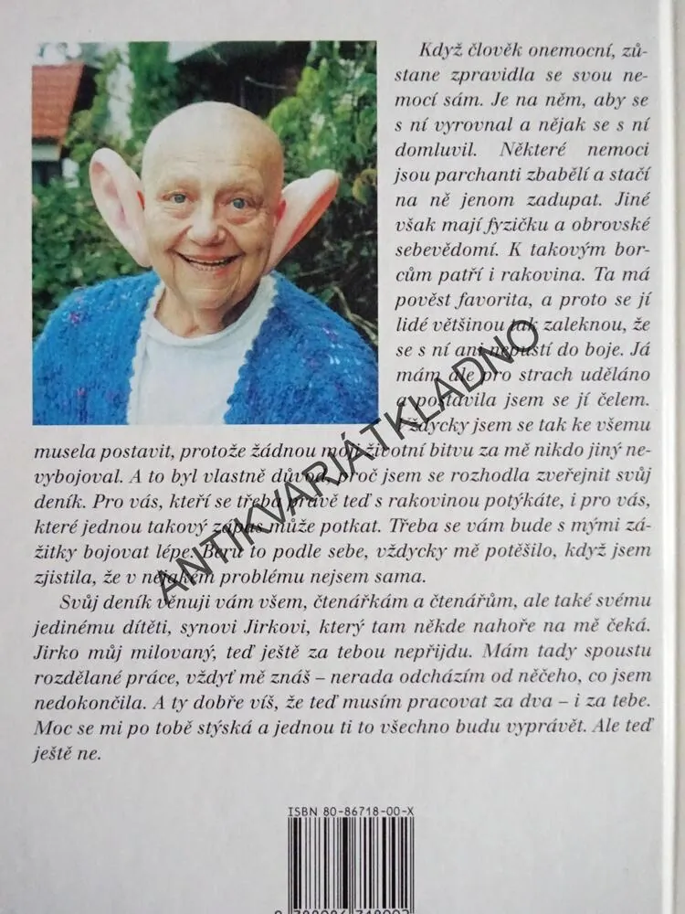 DENÍK MEZI ŽIVOTEM A SMRTÍ, MŮJ BOJ S RAKOVINOU, HELENA RŮŽIČKOVÁ, MARIE FORMÁČKOVÁ, **an