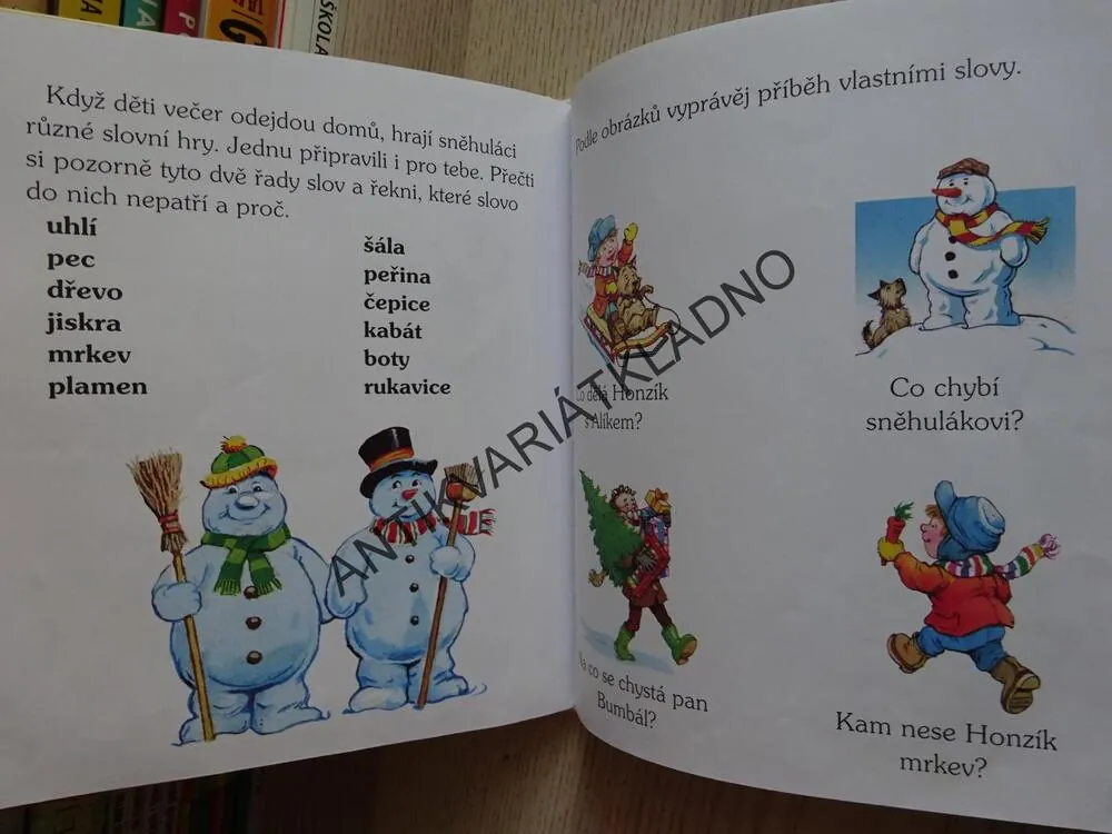 UČÍM SE ČÍST, ZMRZLINA PRO SNĚHULÁKA, **an