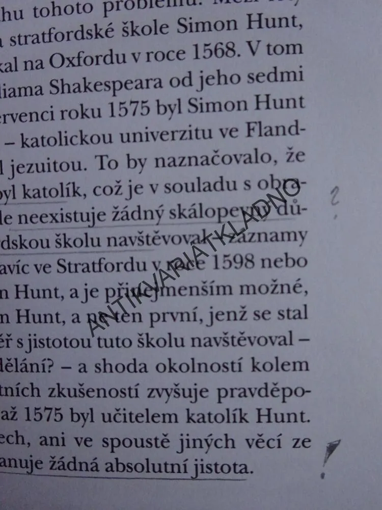VELKÝ PŘÍBĚH NEZNÁMÉHO MUŽE, WILLIAM SHAKESPEARE, STEPHEN GREENBLATT, **an