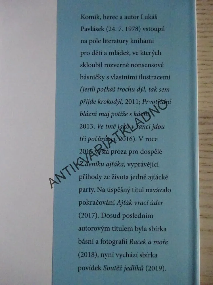 SOUTEŽ JEDLÍKŮ A JINÉ POVÍDKY, LUKÁŠ PAVLÁSEK, **an