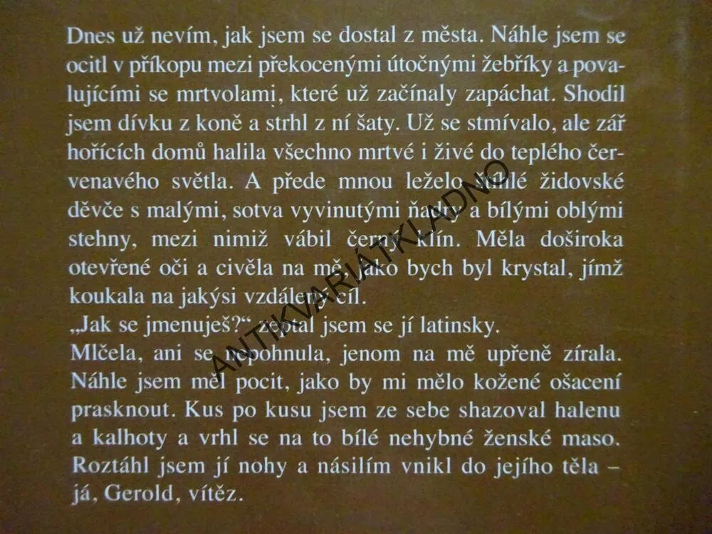MŮJ CÍSAŘ, MŮJ PÁN, SIEGFRIED OBERMEIER, **an