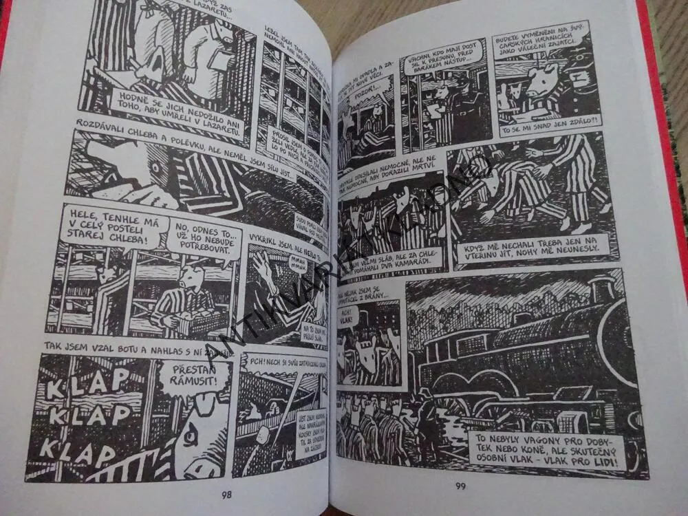 MAUS II, PŘÍBĚH OČITÉHO SVĚDKA, ART SPIEGELMAN, KOMIKS VÁLKA, **an