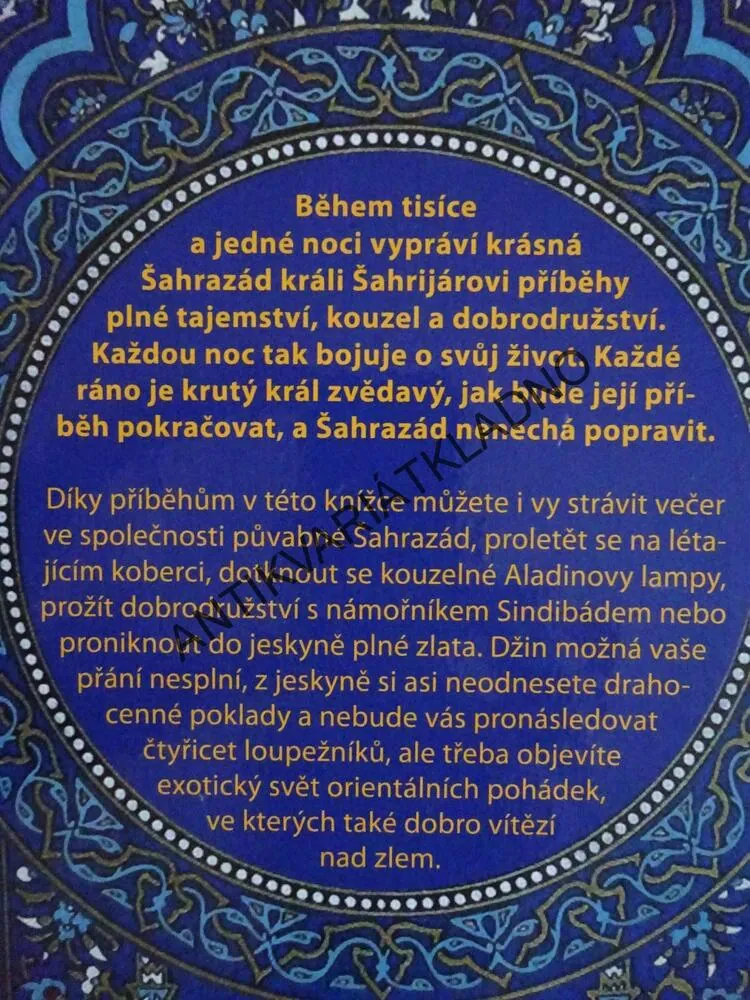 POHÁDKY TISÍCE A JEDNÉ NOCI,  2016 **an