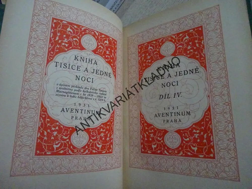 KNIHA TISÍCE A JEDNÉ NOCI, 1-5, **an