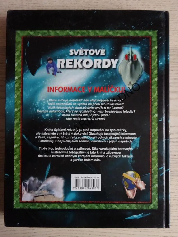 SVĚTOVÉ REKORDY, **an