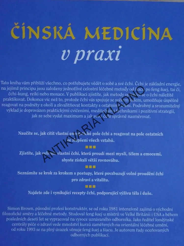 ČÍNSKÁ MEDICÍNA V PRAXI, SIMON G. BROWN, **an