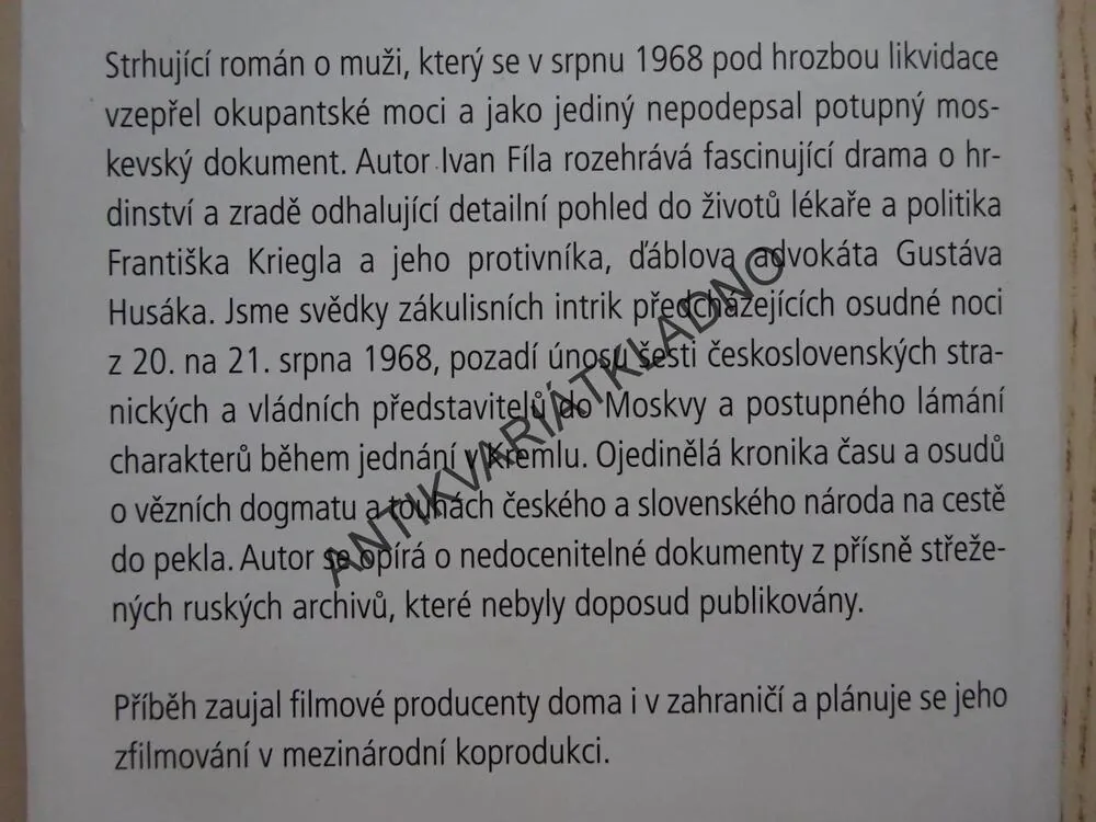 MUŽ, KTERÝ STÁL V CESTĚ, IVAN FÍLA, **an