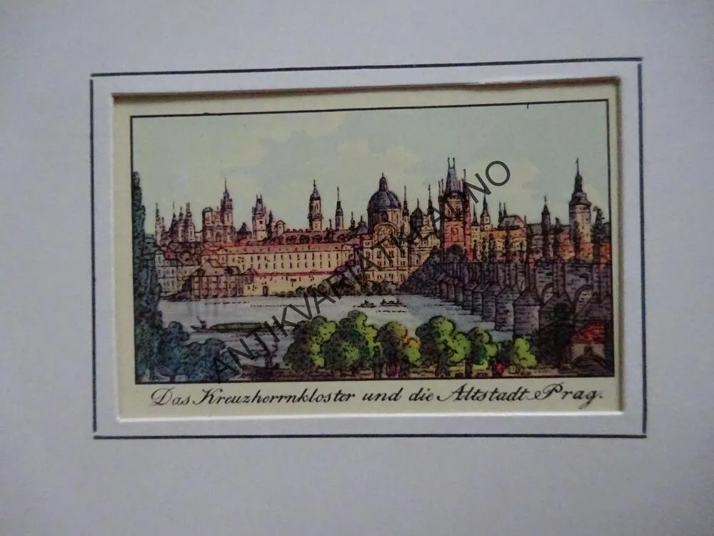 PRAHA, MINIATURNÍ POHLEDY, 1830, VINCENC MORSTADT 1970, **an